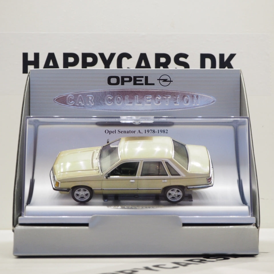 1:43 Opel Senator A, guldmetallic, Schuco, lukket model